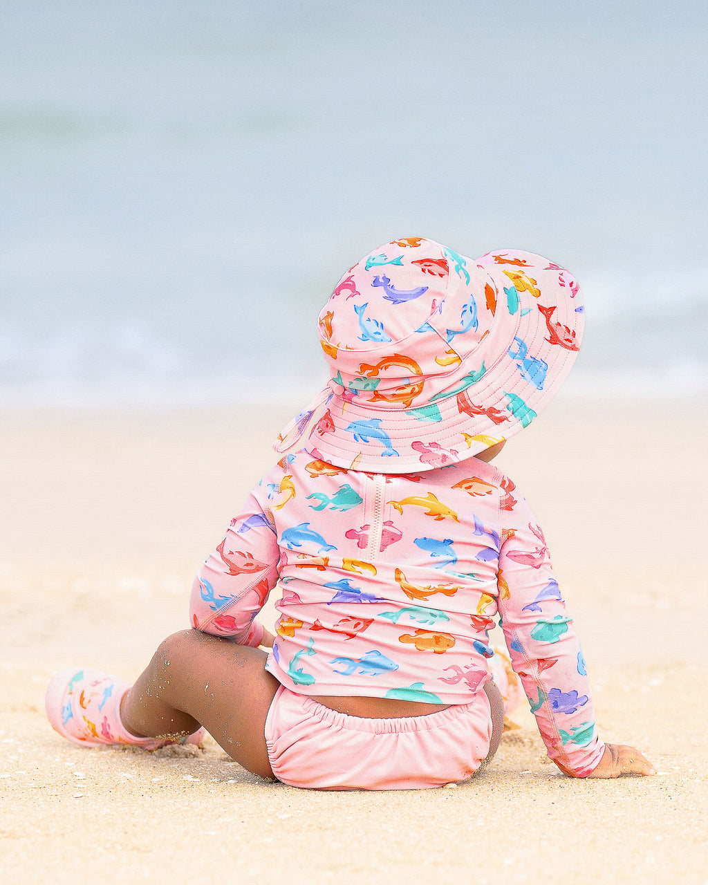 Toshi Swim Baby Sunhat Classic Dishy Fishy [sz:xs]