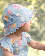 Load image into Gallery viewer, Toshi Bell Hat Matilda /waratah Sky [sz:xs]

