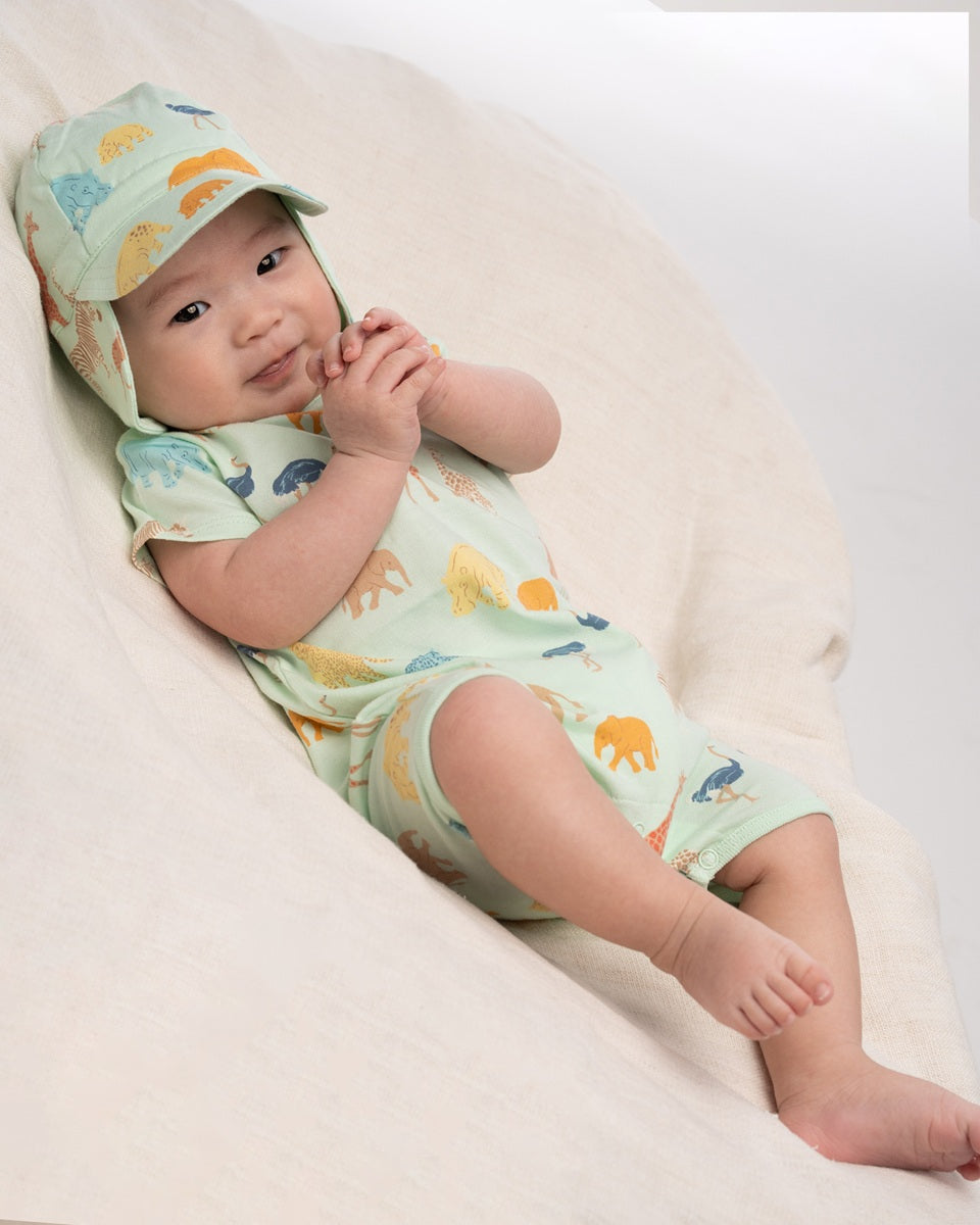 Toshi Onesie Short Sleeve Banjo /congo Oasis [sz:0000]