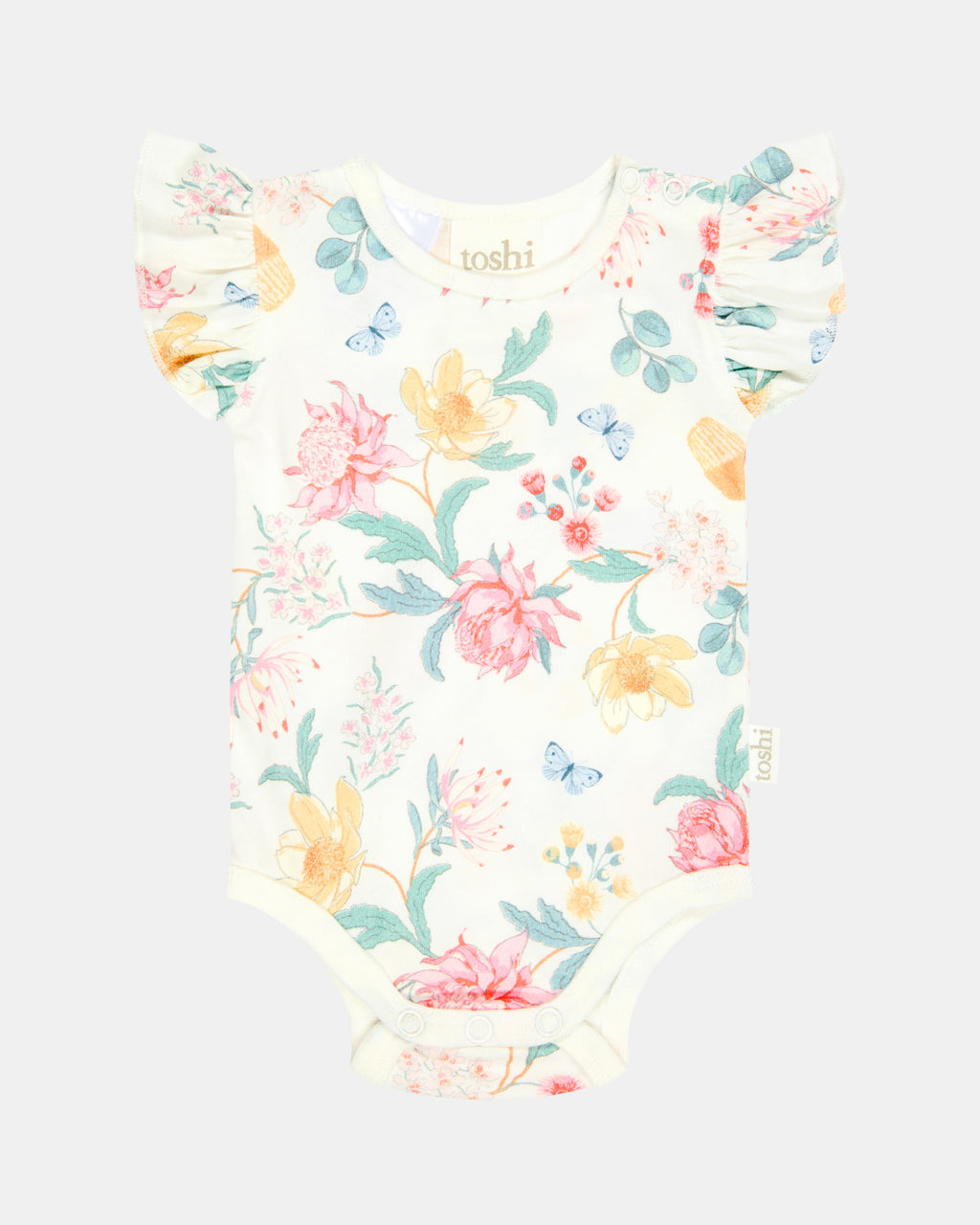 Toshi Onesie Short Sleeve Matilda /waratah Dawn [sz:0000]