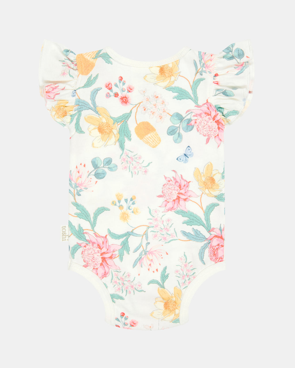 Toshi Onesie Short Sleeve Matilda /waratah Dawn [sz:0000]