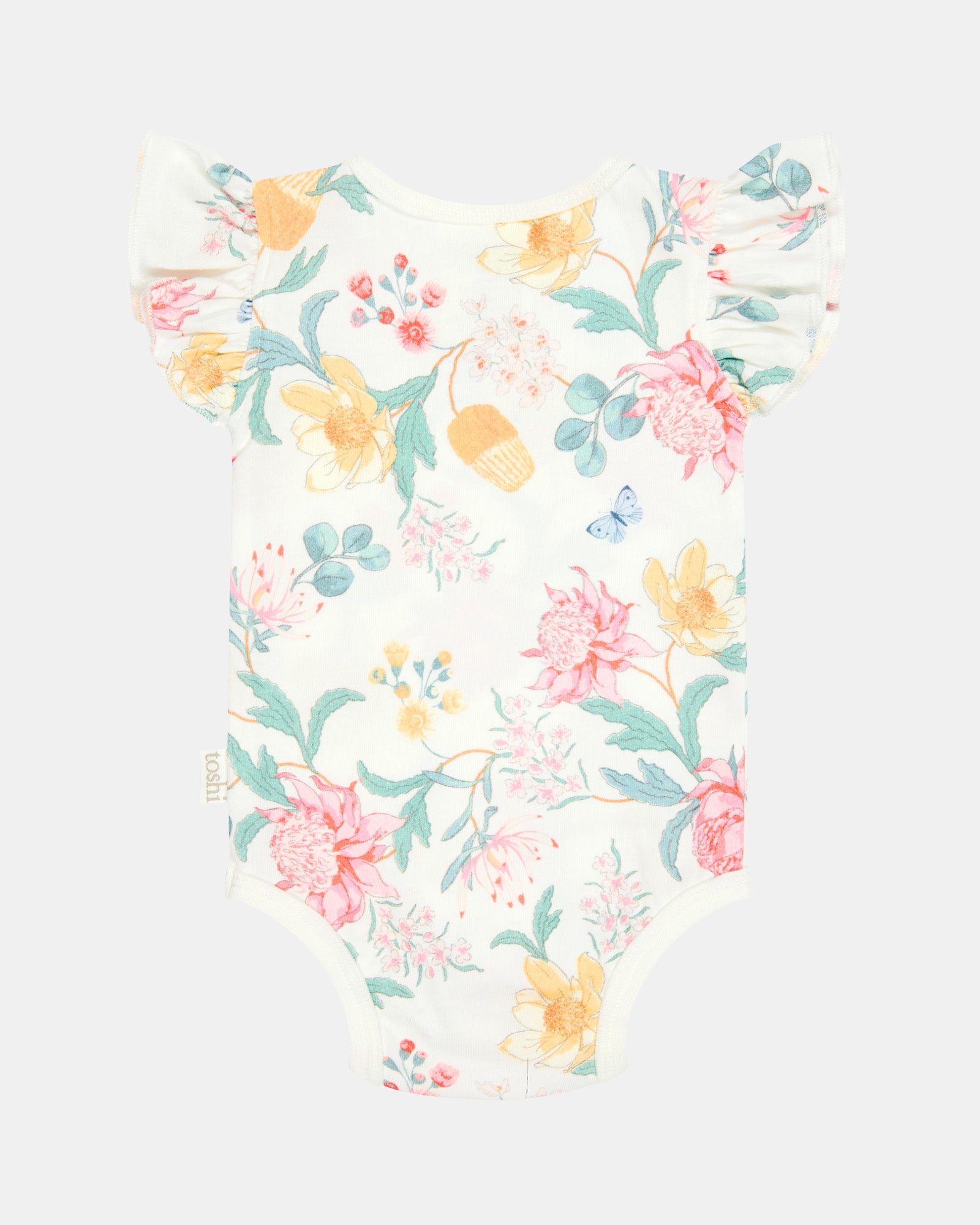 Toshi Onesie Short Sleeve Matilda /waratah Dawn [sz:0000]