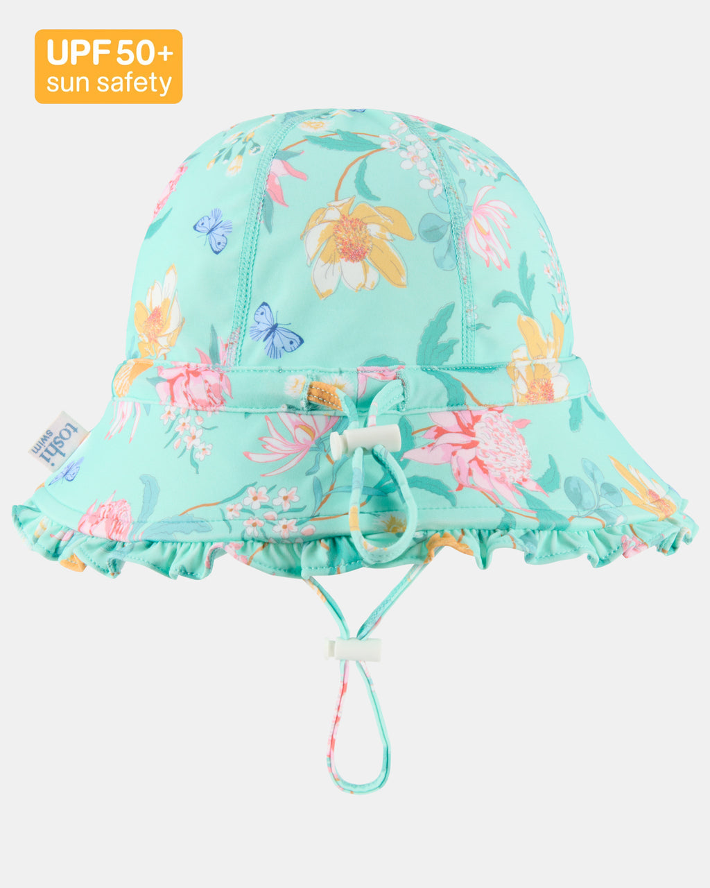 Toshi Swim Bell Hat Ripple /waratah Mint [sz:xs]