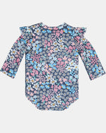 Load image into Gallery viewer, Toshi Swim Onesie Long Sleeve Ripple /wattle Dusk [sz:000]
