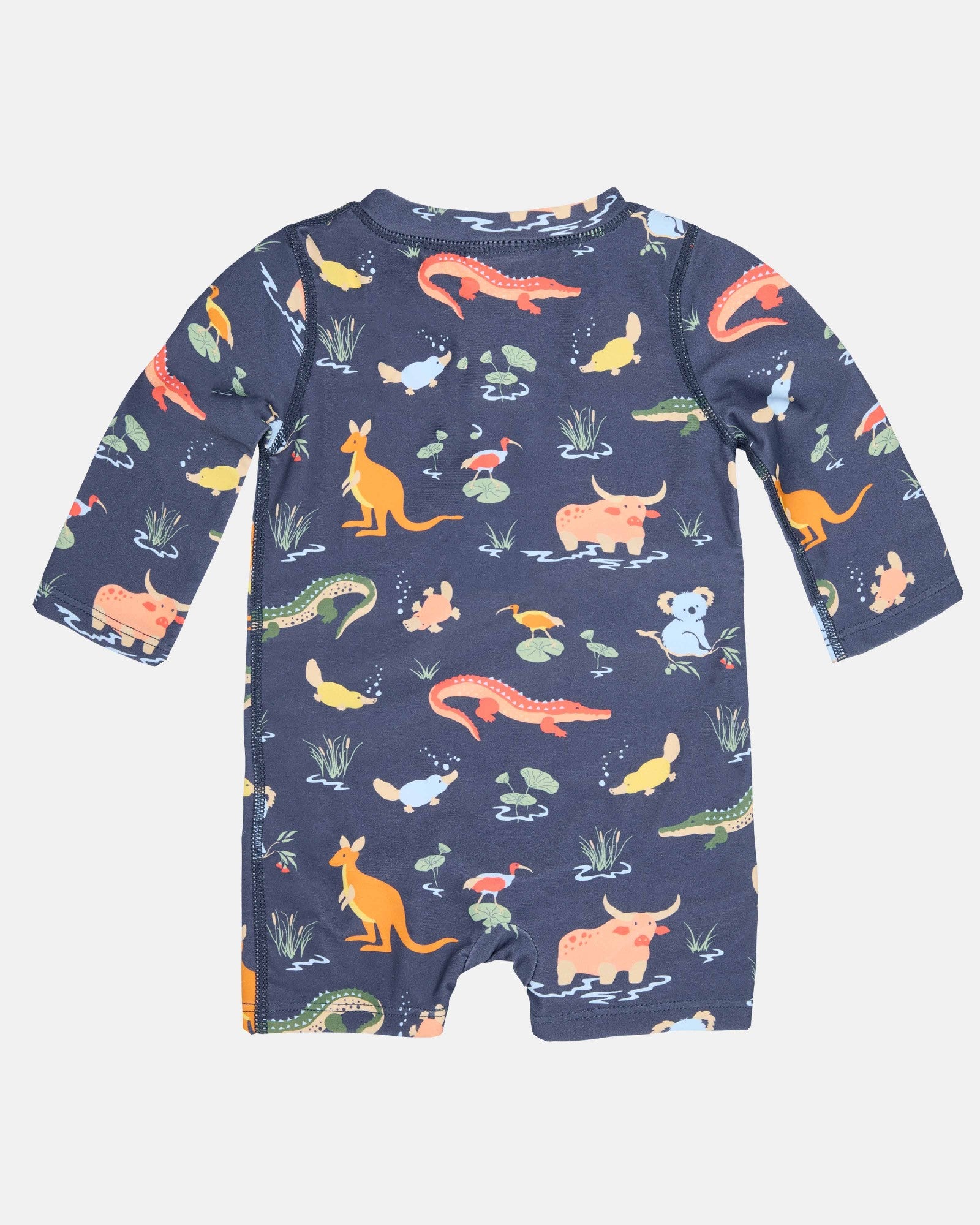 Toshi Swim Onesie Long Sleeve Splash /kakadu Moonlight [sz:000]