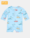 Toshi Swim Onesie Long Sleeve Splash /swell Seekers Sky [sz:000]