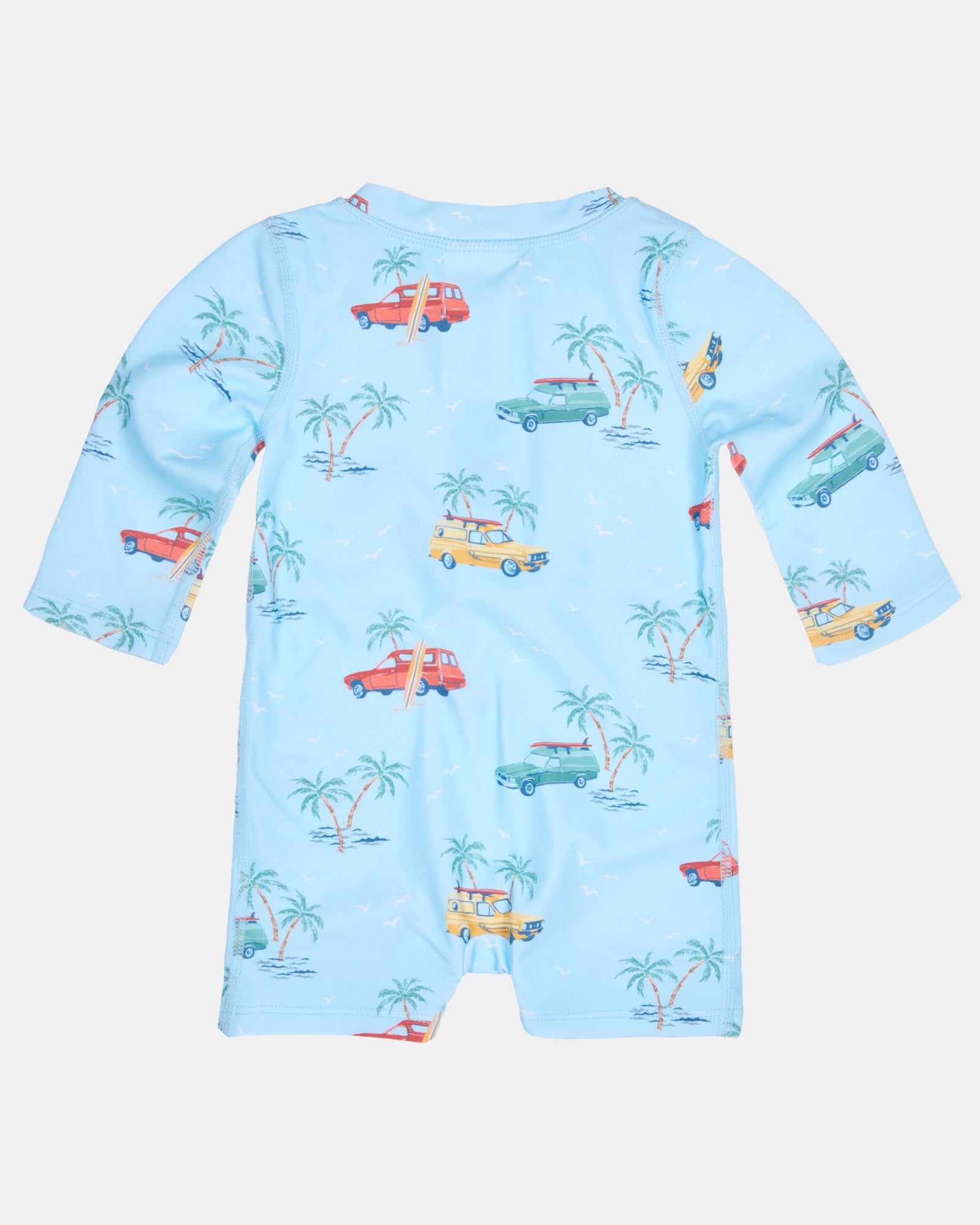 Toshi Swim Onesie Long Sleeve Splash /swell Seekers Sky [sz:000]
