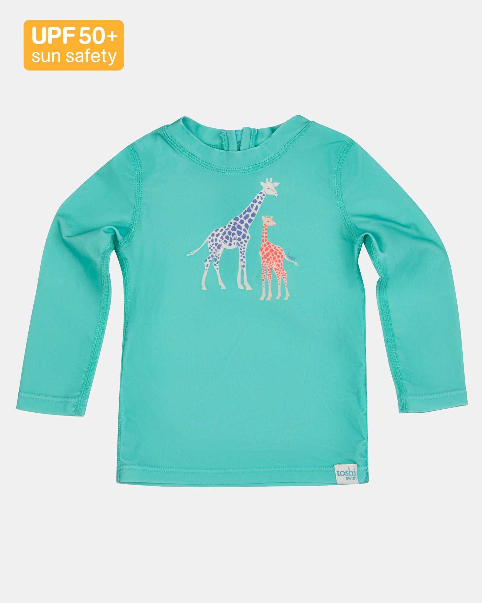 Toshi Swim Rashie Long Sleeve Splash /congo Seagrass [sz:0]