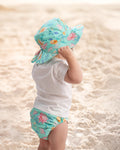 Toshi Swim Sunhat Paradise /waratah Mint [sz:xs]
