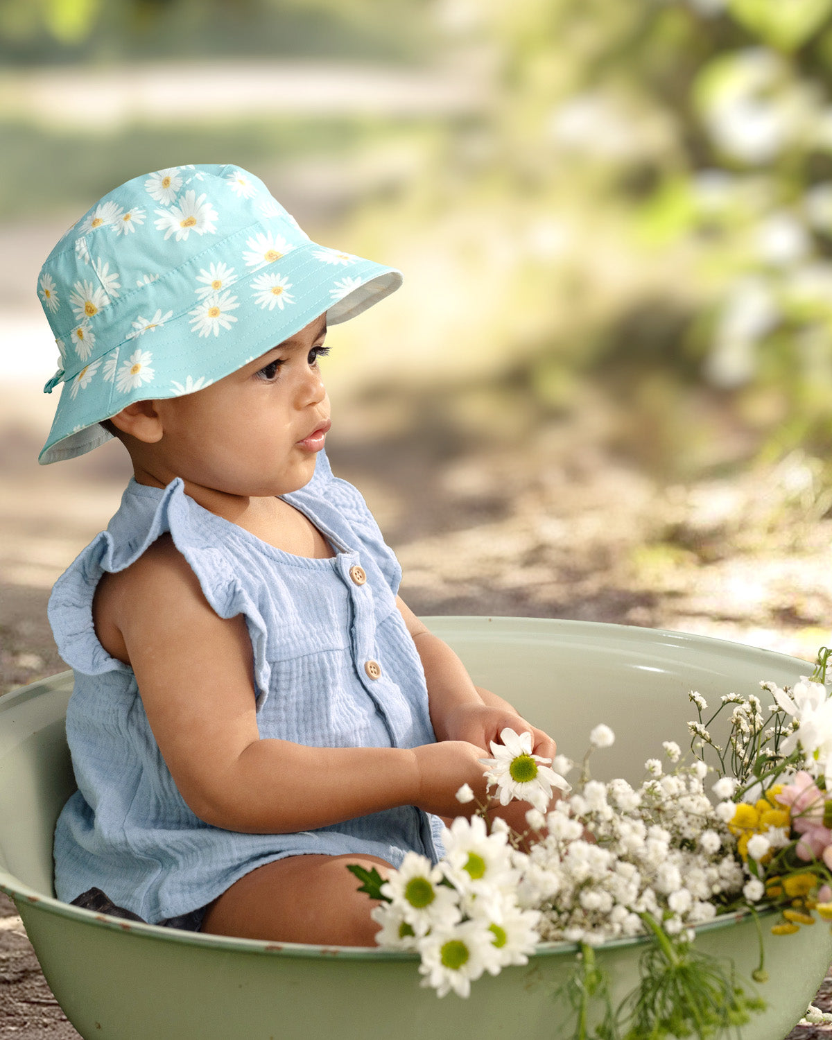 Toshi Sunhat Spell /daisy Teal [sz:s]