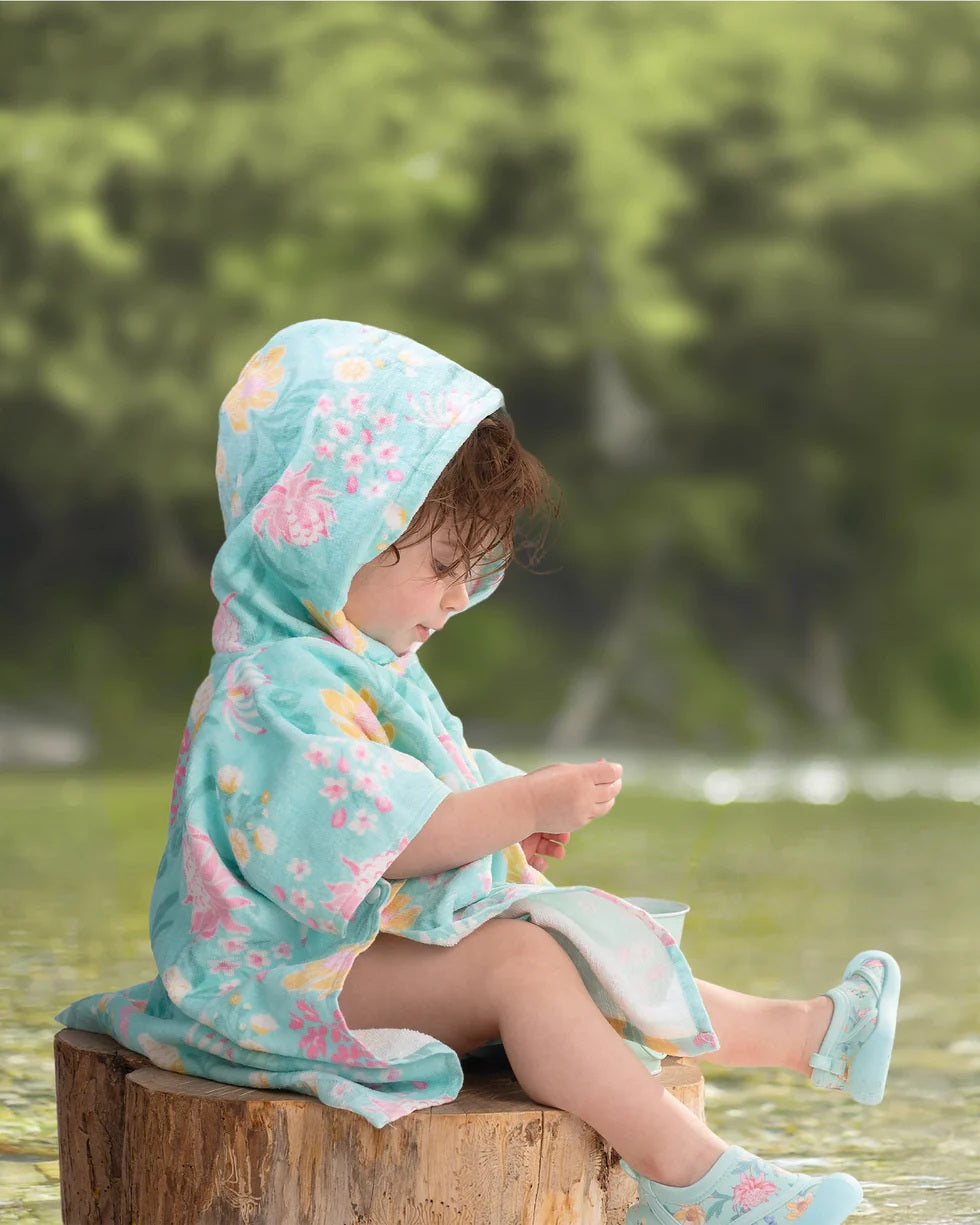 Toshi Hooded Towel Paradise /waratah Mint [sz:00-2]