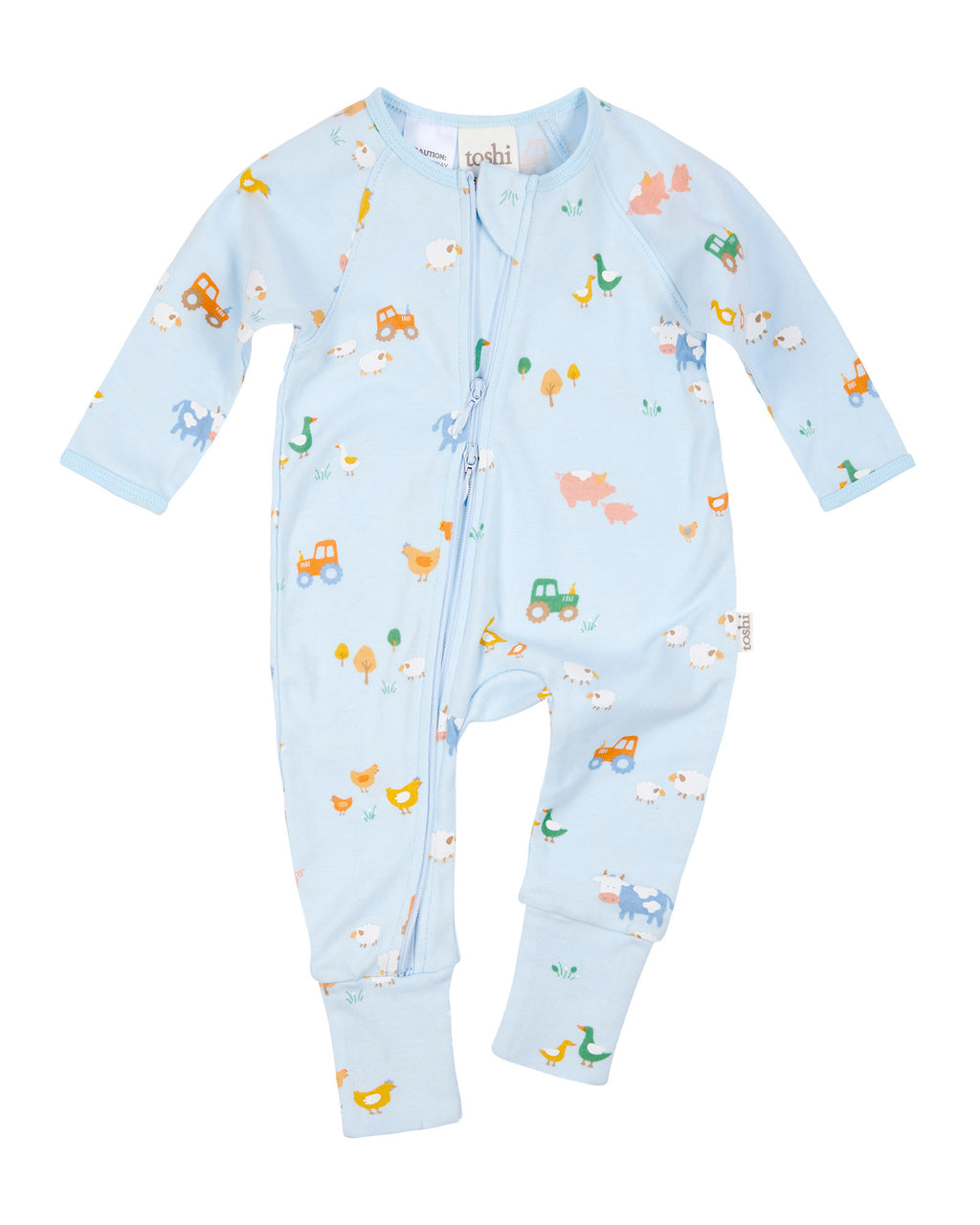 Toshi Onesie L/s Harvest/ Farm Buddies [sz:0000]
