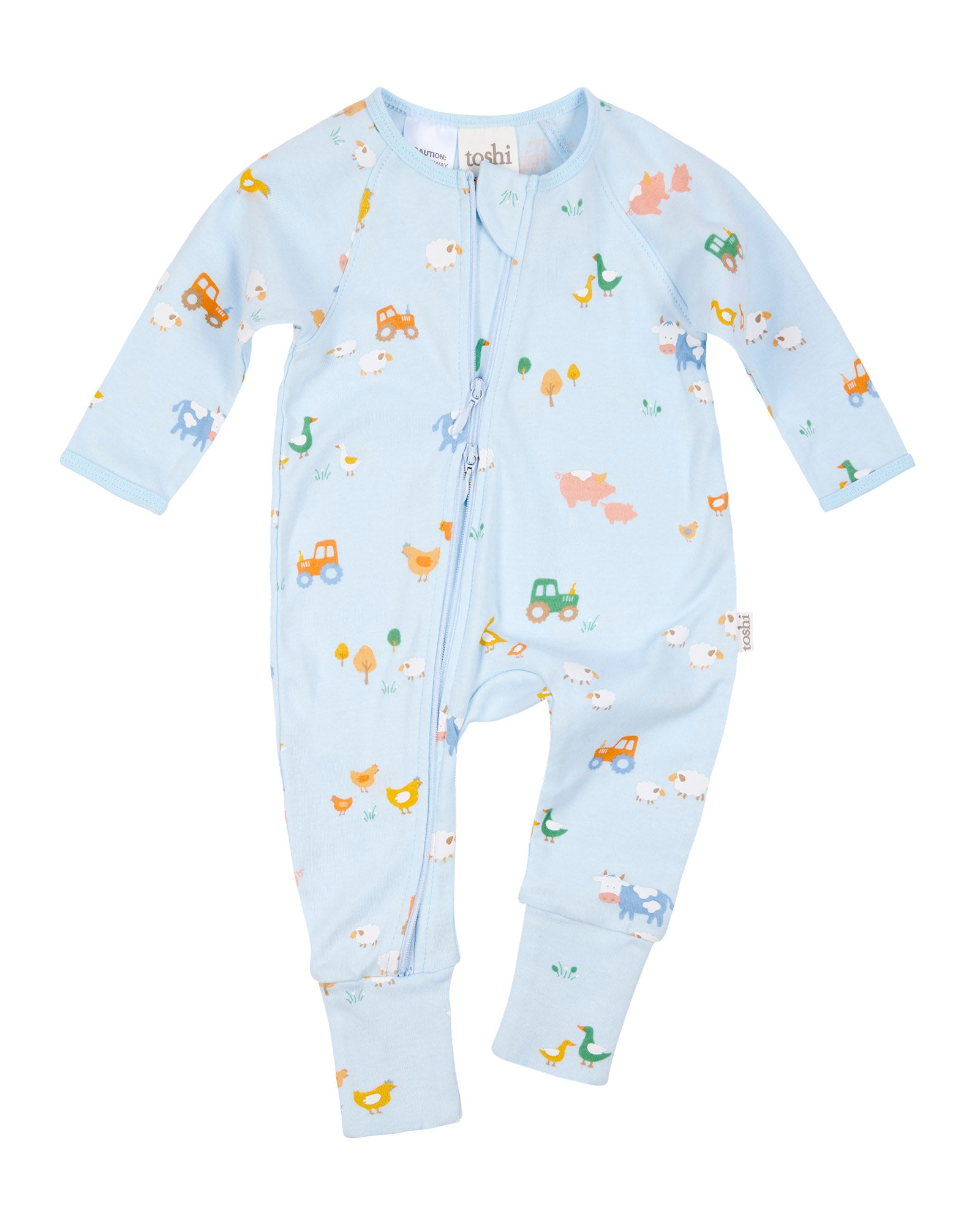 Toshi Onesie L/s Harvest/ Farm Buddies [sz:0000]