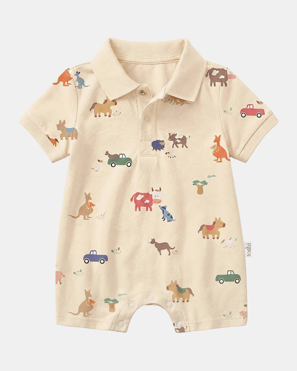 Toshi Onesie S/s Polo Arcadia Station Hands [sz:000]