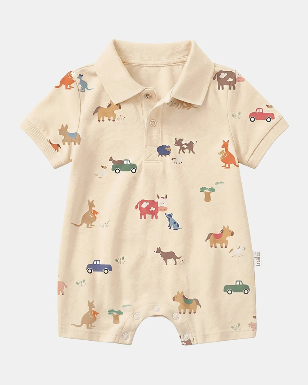 Toshi Onesie S/s Polo Arcadia Station Hands [sz:000]
