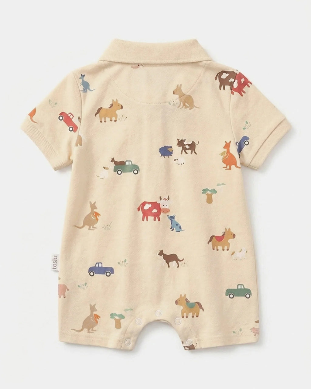 Toshi Onesie S/s Polo Arcadia Station Hands [sz:000]
