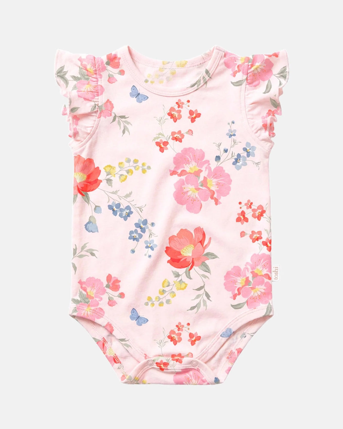 Toshi Onesie S/s Frill Arcadia Wild Garden [sz:000]