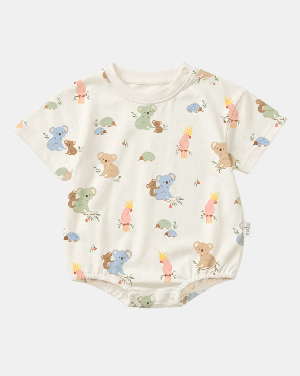 Toshi Onesie S/s Bubble Arcadia Gumnut Babies Cloud [sz:000]