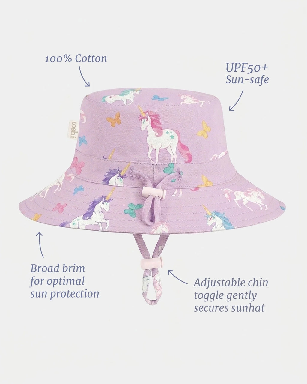 Toshi Sunhat Arcadia Unicorn Lilac [sz:s]