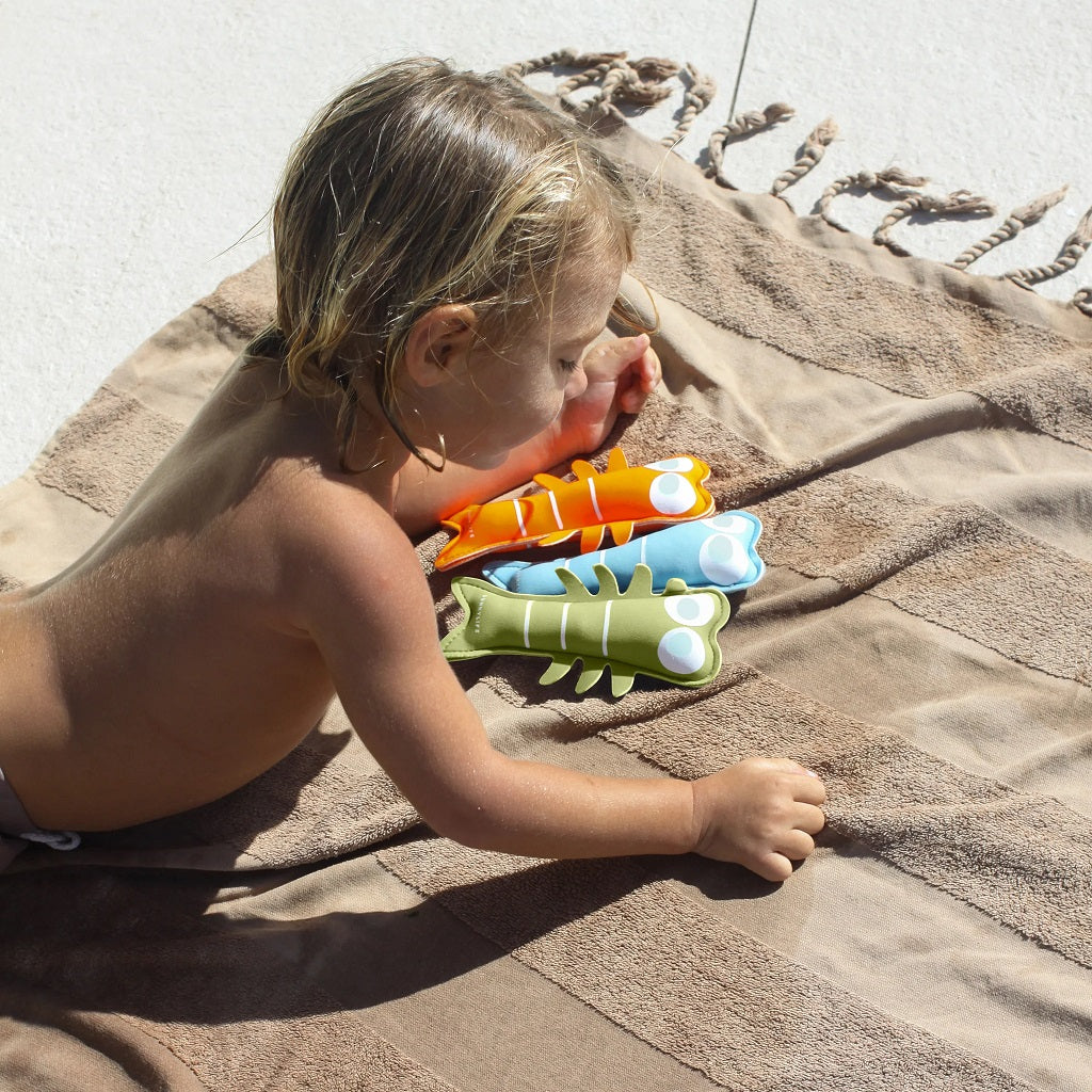 Sunnylife Dive Buddies Sonny The Sea Creature Blue Neon Orange * Sale *