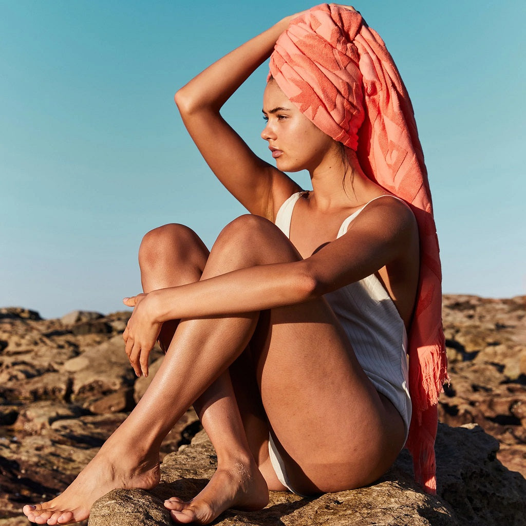 Sunnylife Luxe Towel De Playa Coral