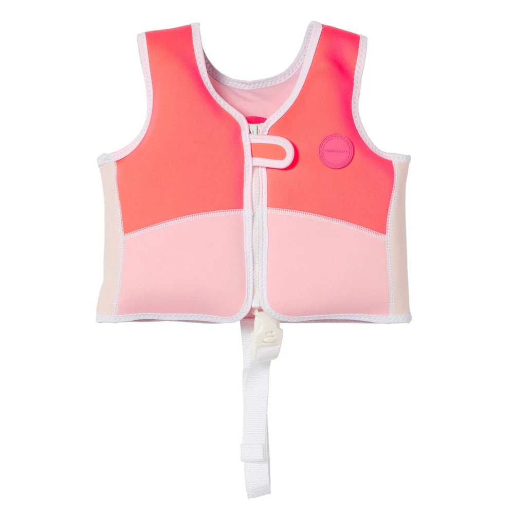 Sunnylife Kids Swim Vest 2-3 Melody The Mermaid Pink