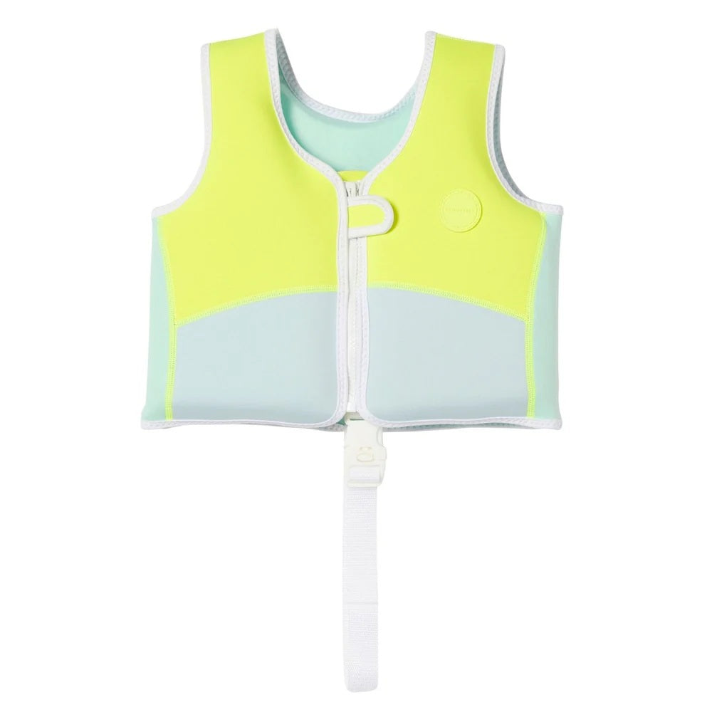 Sunnylife Kids Swim Vest 1-2 Salty The Shark Blue/yellow