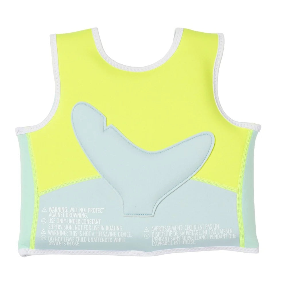 Sunnylife Kids Swim Vest 1-2 Salty The Shark Blue/yellow