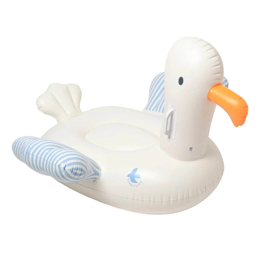 Sunnylife Kids Ride-on Float Sammy The Seagull Blue Stripe