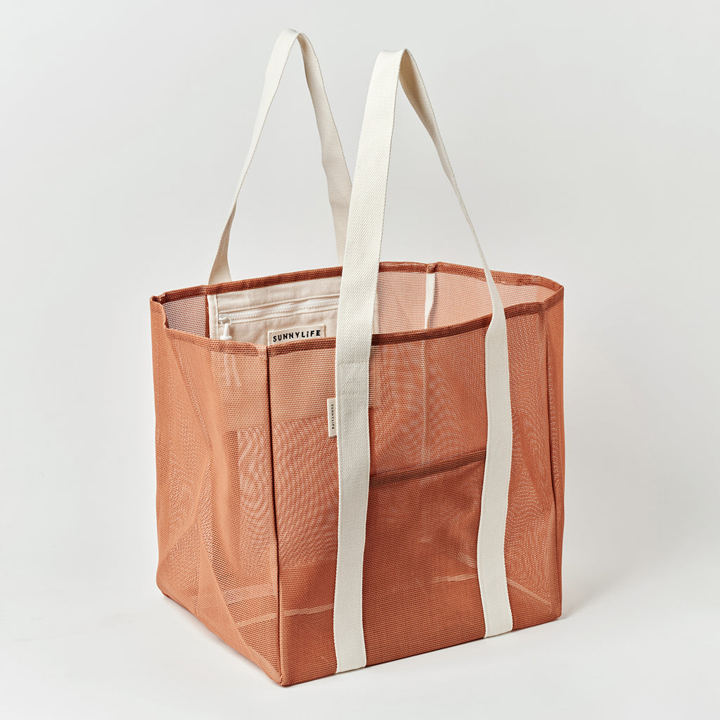 Sunnylife Mesh Beach Bag - Tierra Clay