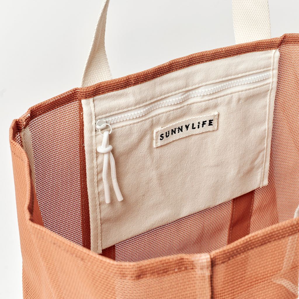 Sunnylife Mesh Beach Bag - Tierra Clay