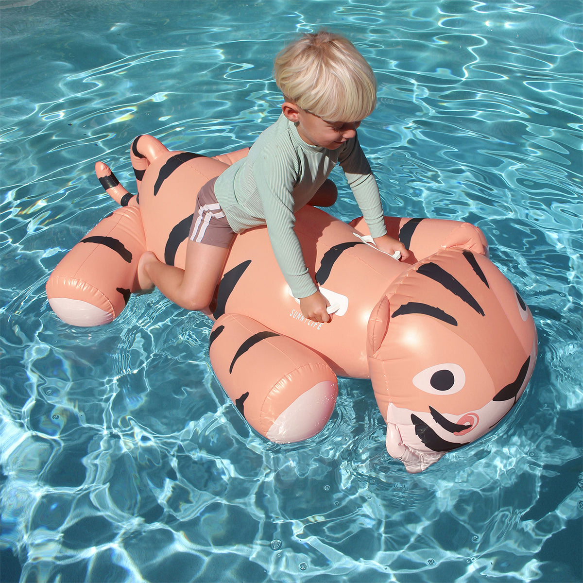 Sunnylife Kids Ride-on Float - Tino The Tiger