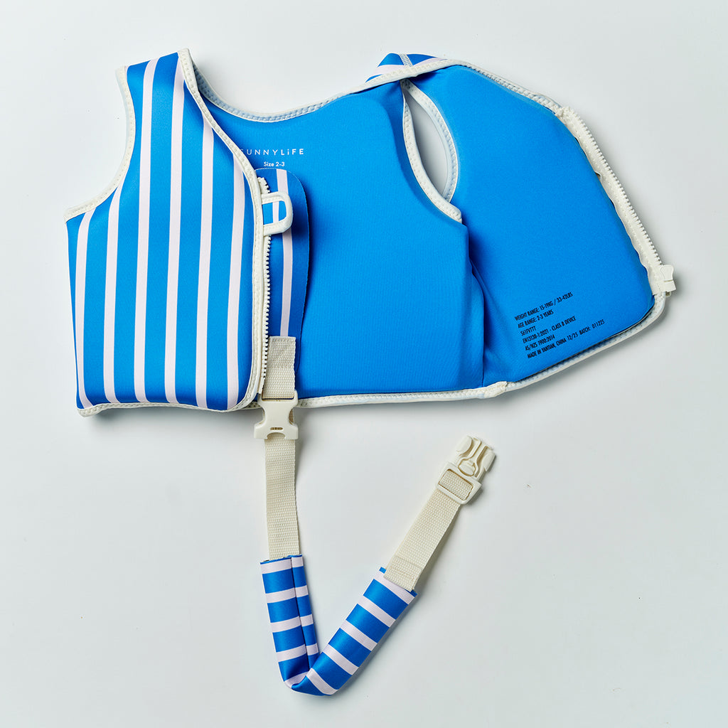 Sunnylife Kids Swim Vest 2-3 Tino The Tiger Blue