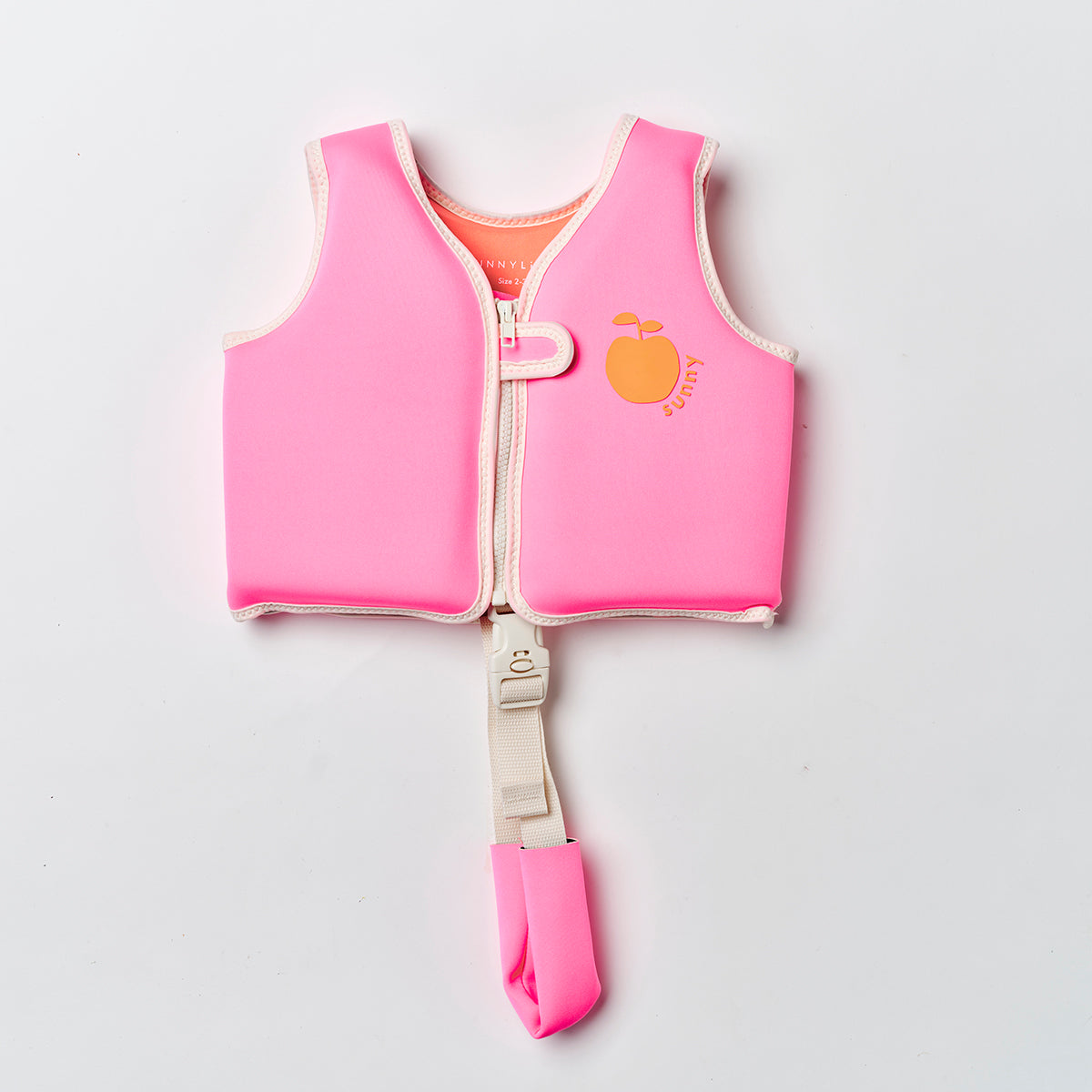 Sunnylife Kids Swim Vest 2-3 Poppy The Peach Neon Pink