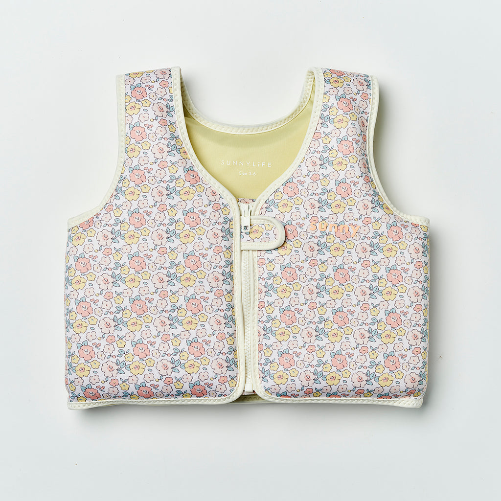 Sunnylife Kids Swim Vest 3-6 Into The Garden Ditsy Floral