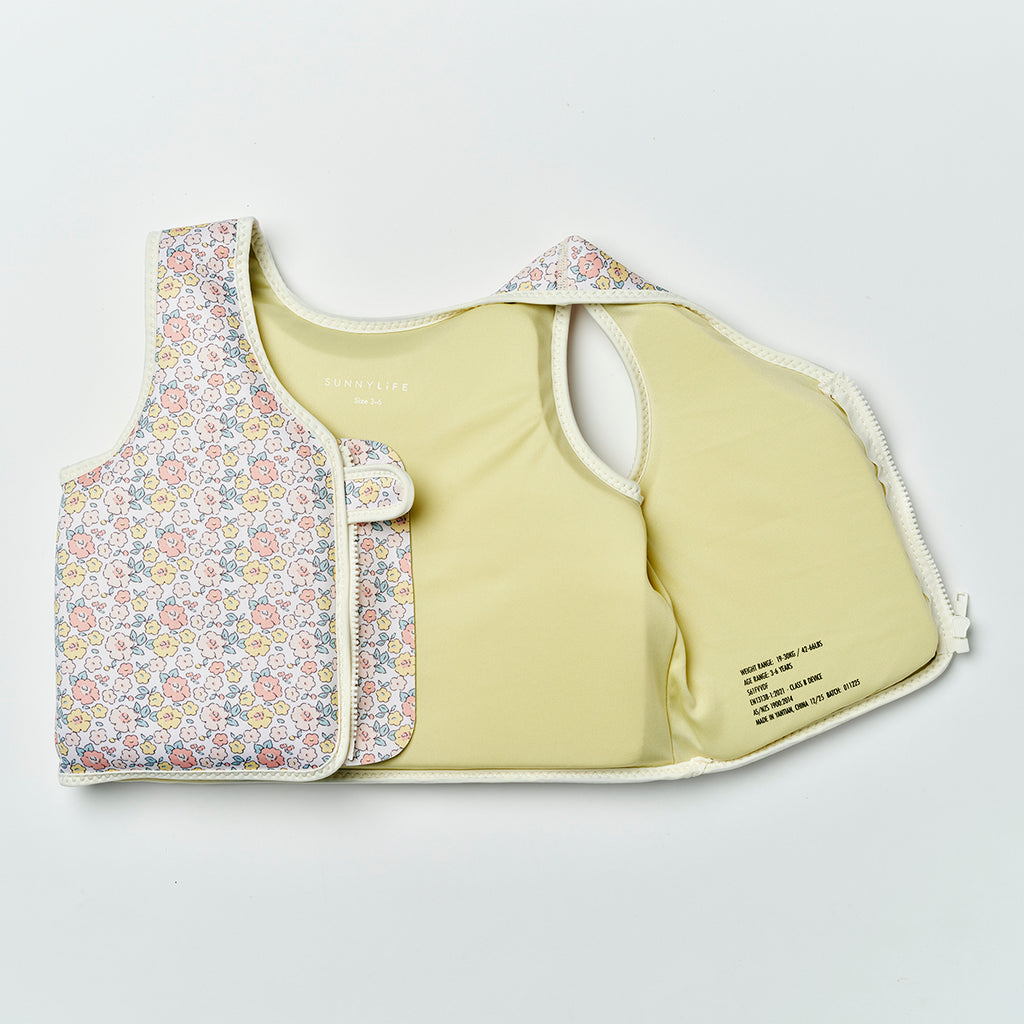 Sunnylife Kids Swim Vest 3-6 Into The Garden Ditsy Floral