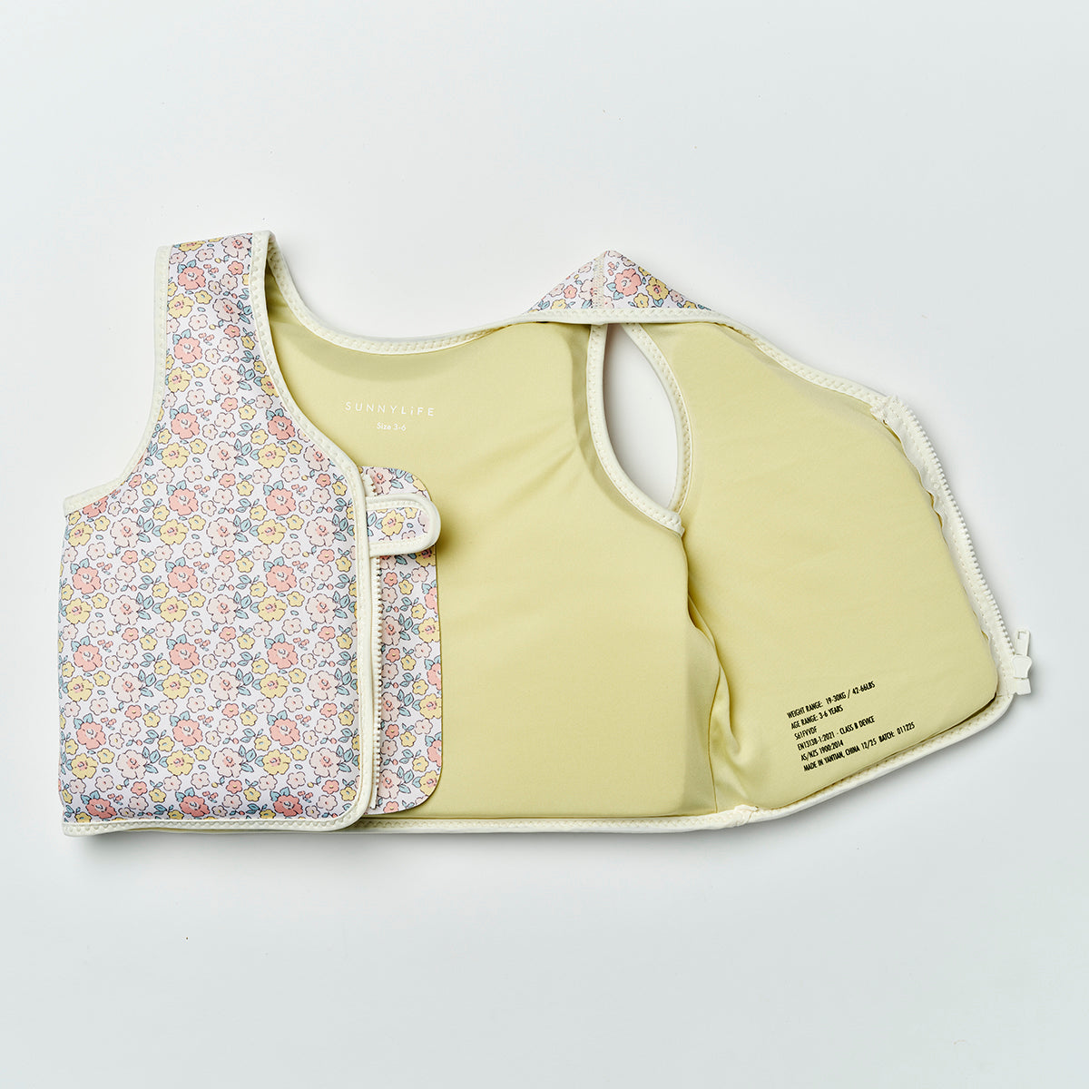 Sunnylife Kids Swim Vest 3-6 Into The Garden Ditsy Floral