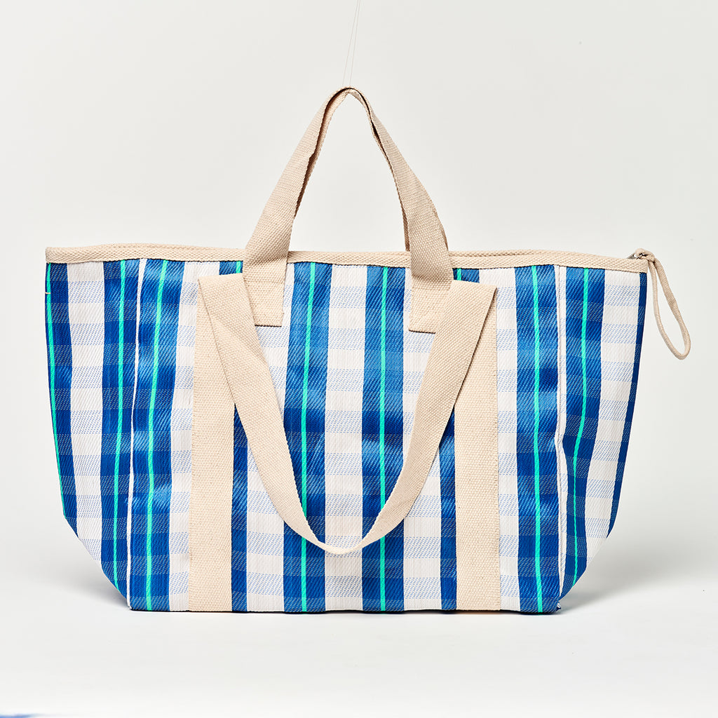 Sunnylife Tote Cooler Bag - La Mer Blue Neon