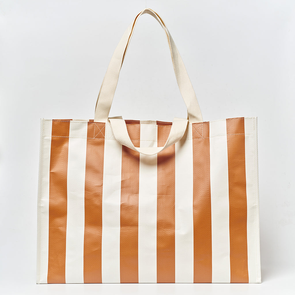 Sunnylife Carryall Beach Bag Tierra Clay Bold Stripe