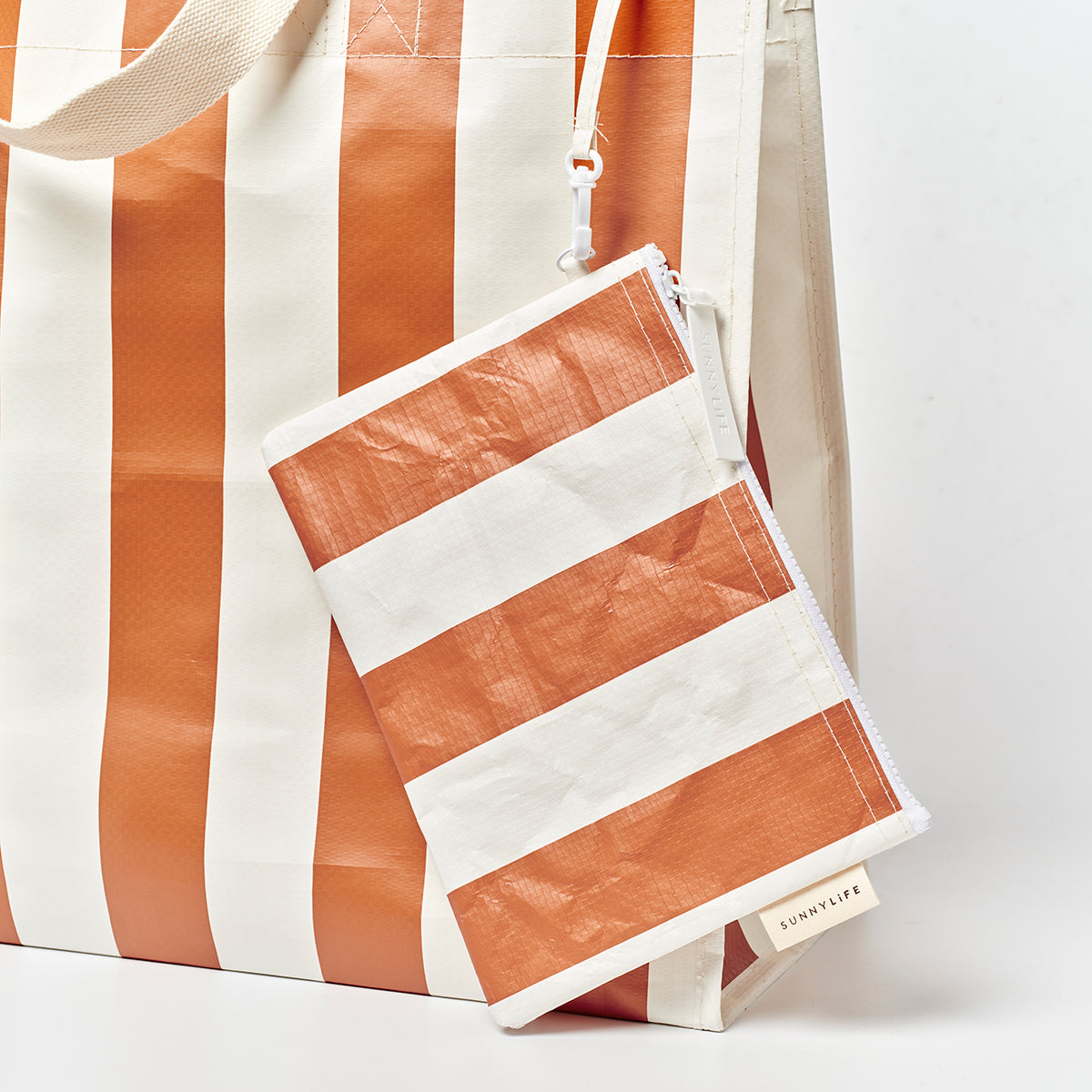 Sunnylife Carryall Beach Bag Tierra Clay Bold Stripe