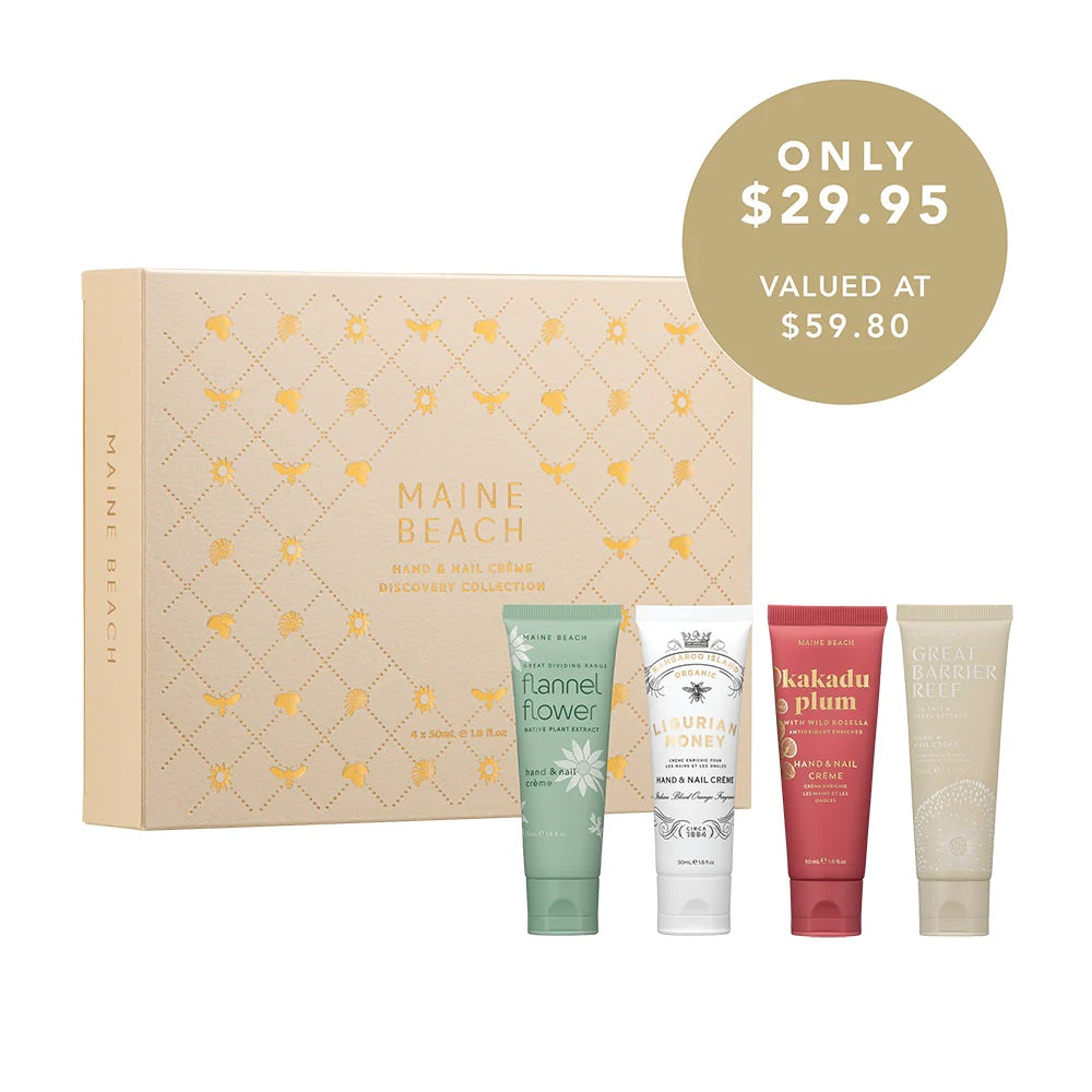 Maine Beach Hand & Nail Creme Discovery Collection 4 X 50ml