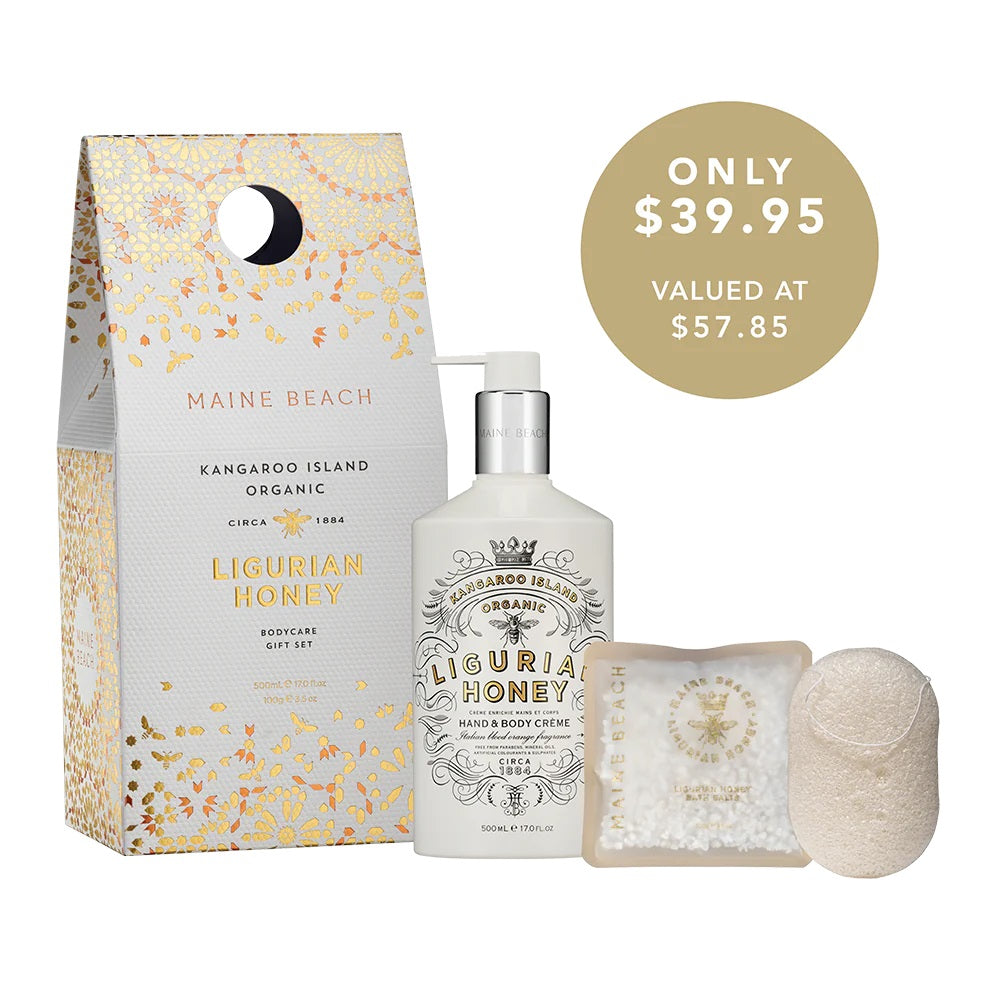 Maine Beach Lingurian Honey Bodycare Gift Set