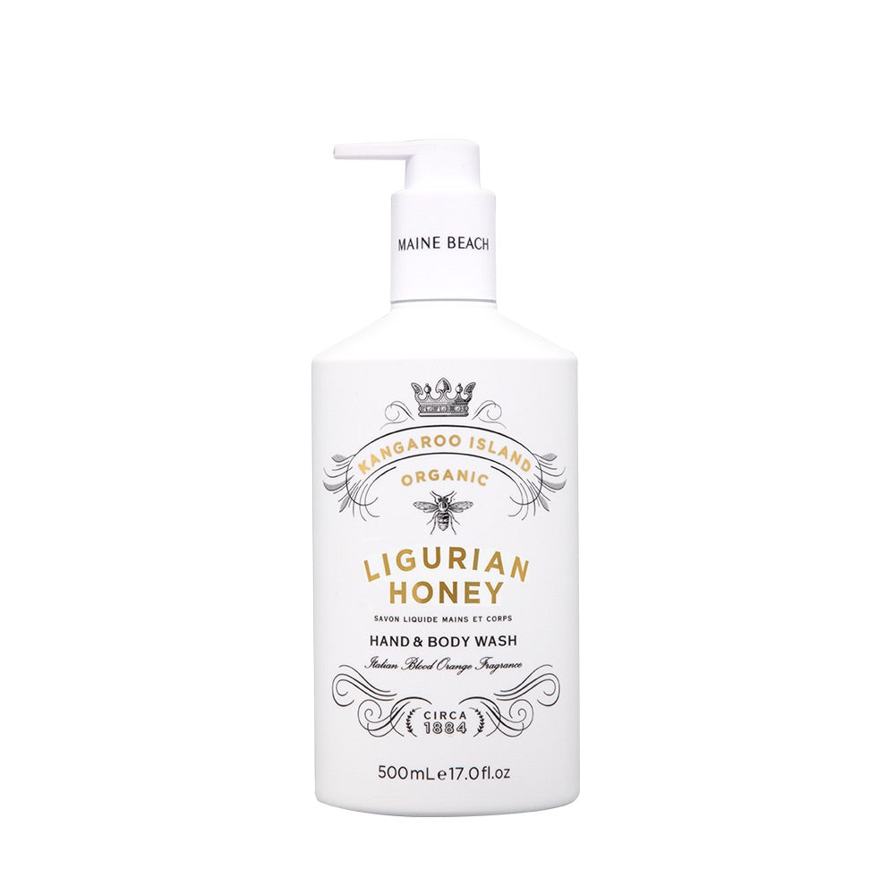 Maine Beach Organic Ligurian Honey Hand & Body Wash 500ml