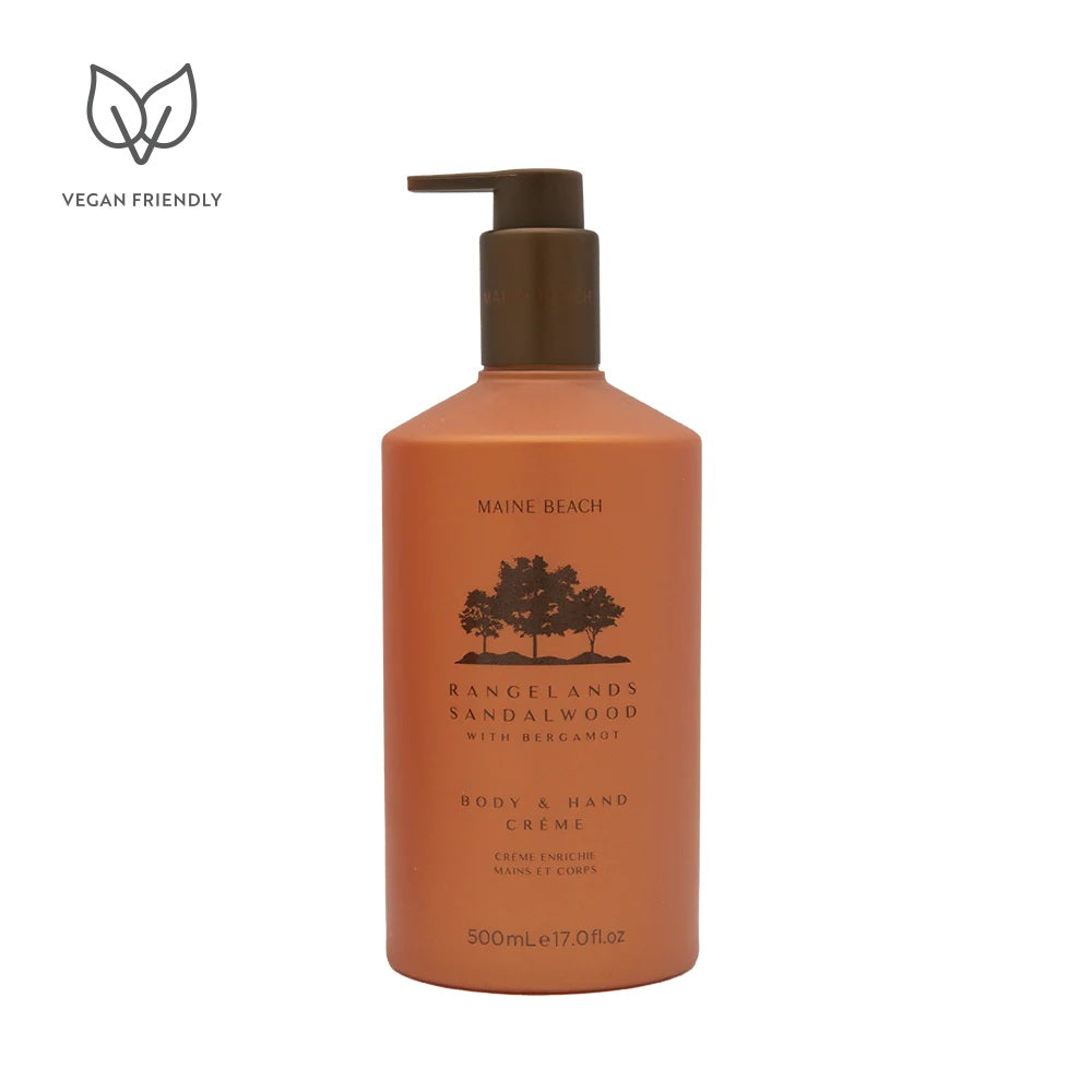 Maine Beach Rangelands Sandal Wood Body & Hand CrÈme 500ml