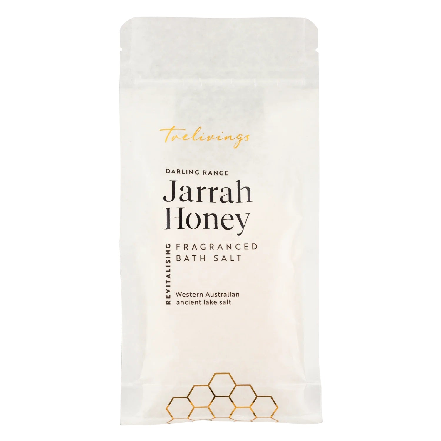 Trelivings Jarrah Honey Fragranced Bath Salt 300g Refill Pouch