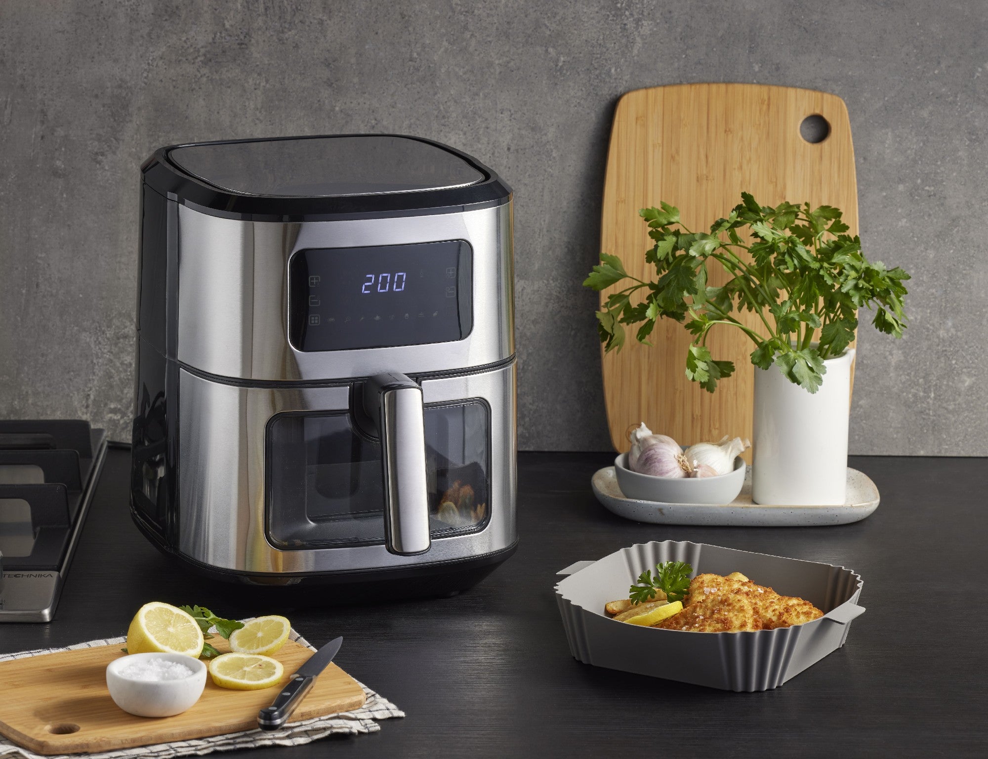 Masterpro Reusable Silicone Air Fryer Liner Square Set/2pc
