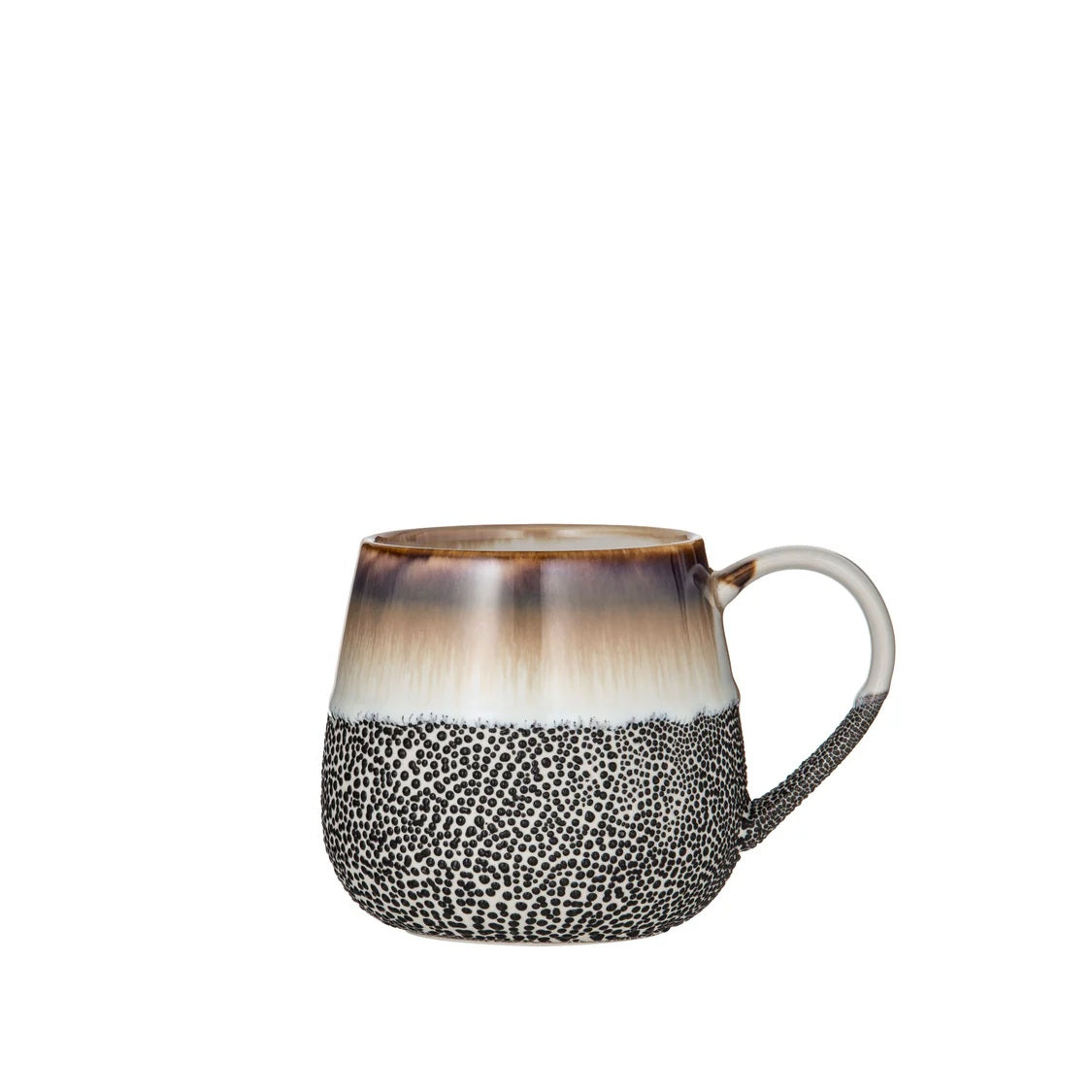 Leaf & Bean Reactive Glaze Mug Mocha