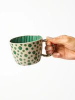Load image into Gallery viewer, Jones &amp; Co Chino Mug Green Spot
