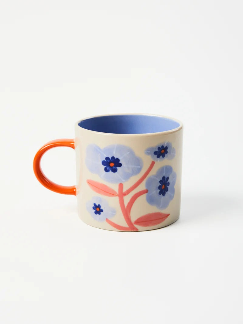 Jones & Co Bloomie Blue Flower Mug