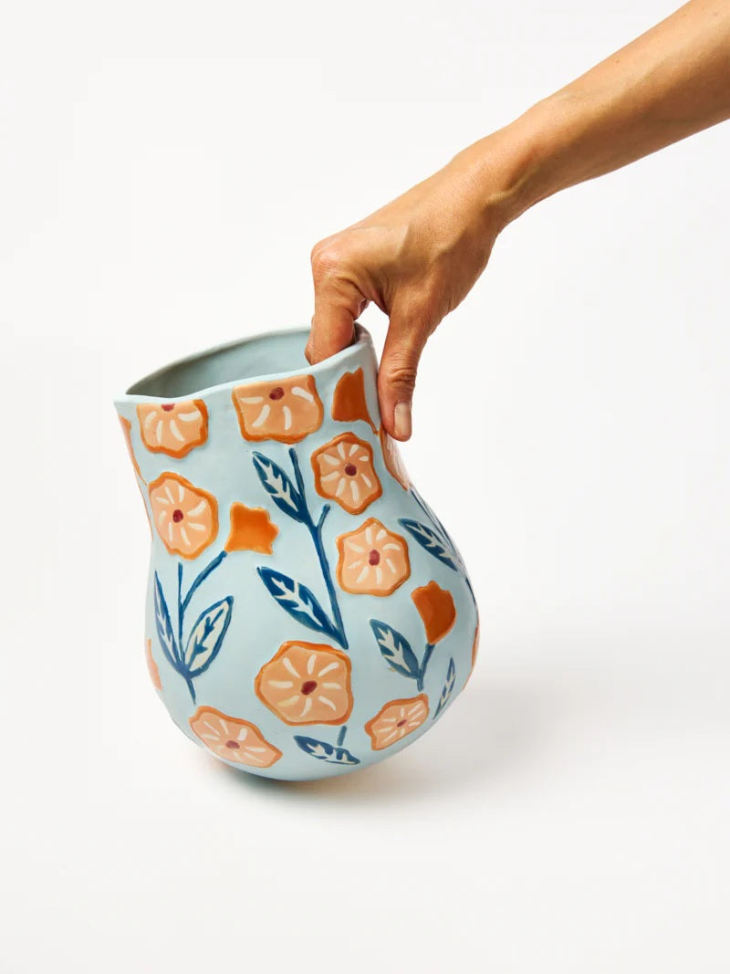 Jones & Co Juniper Vase Blue